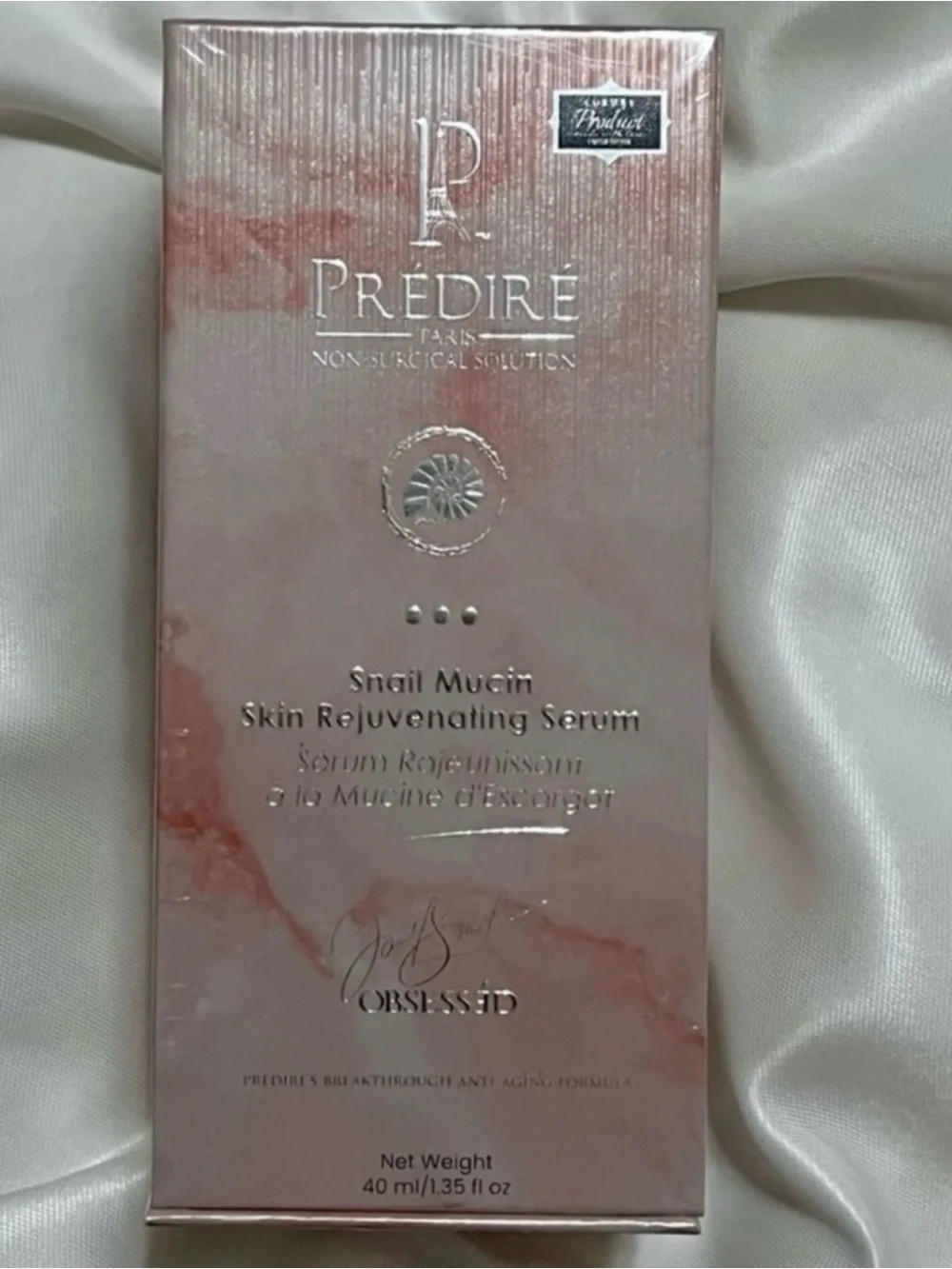 Predire Snail Mucin Skin Rejuvenation Firming Anti-Aging Serum ~ Retail $980
